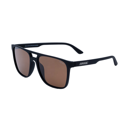Waves Axis Sunglasses Black front angle