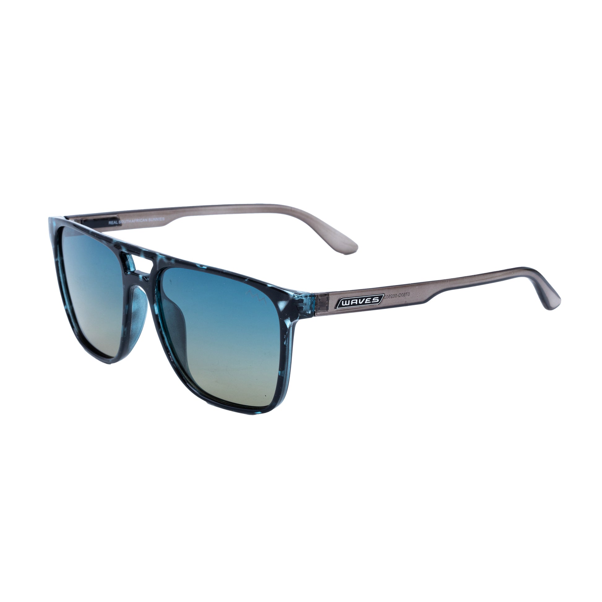 Waves Axis Sunglasses Blue Patterned  front angle