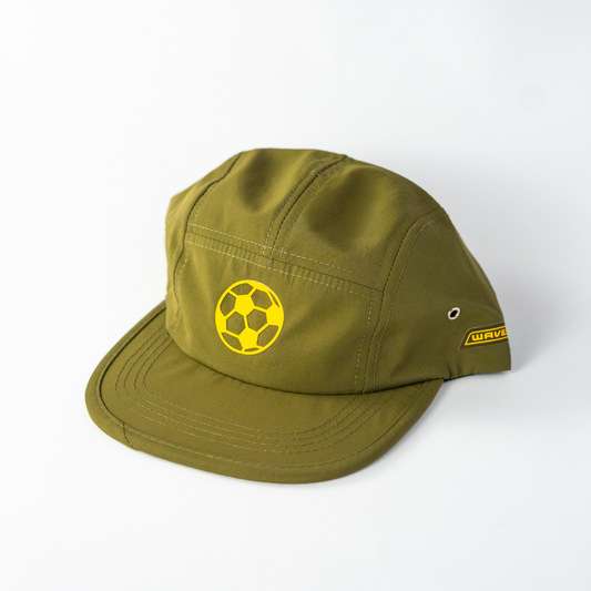 Green cap with yellow logo