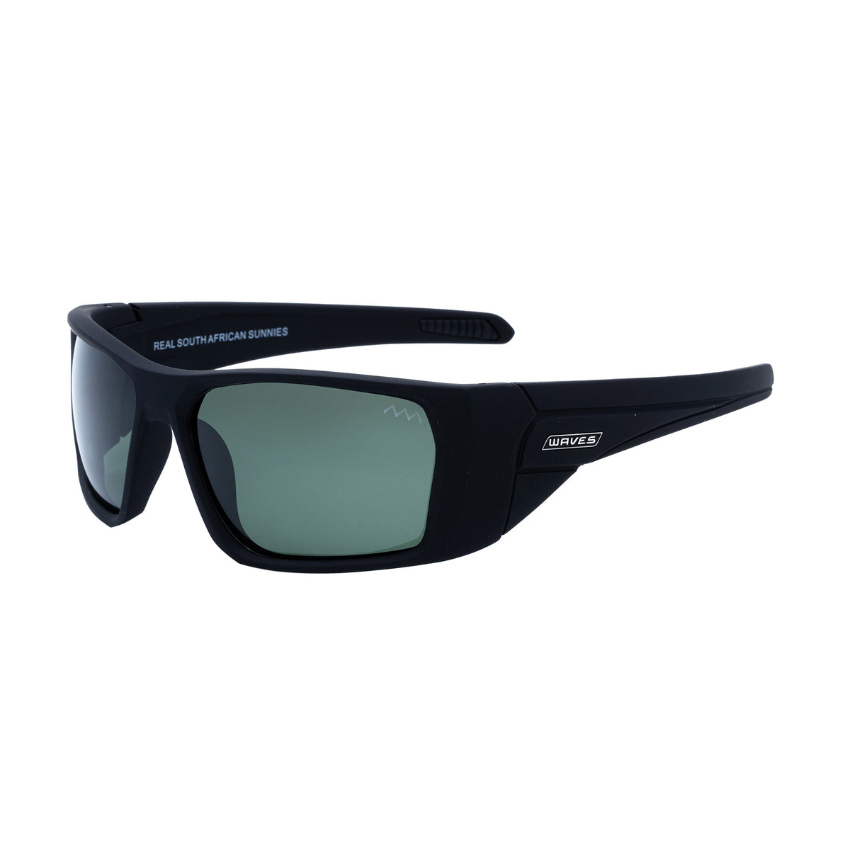 Waves Fluxor Sunglasses Black Front Angle