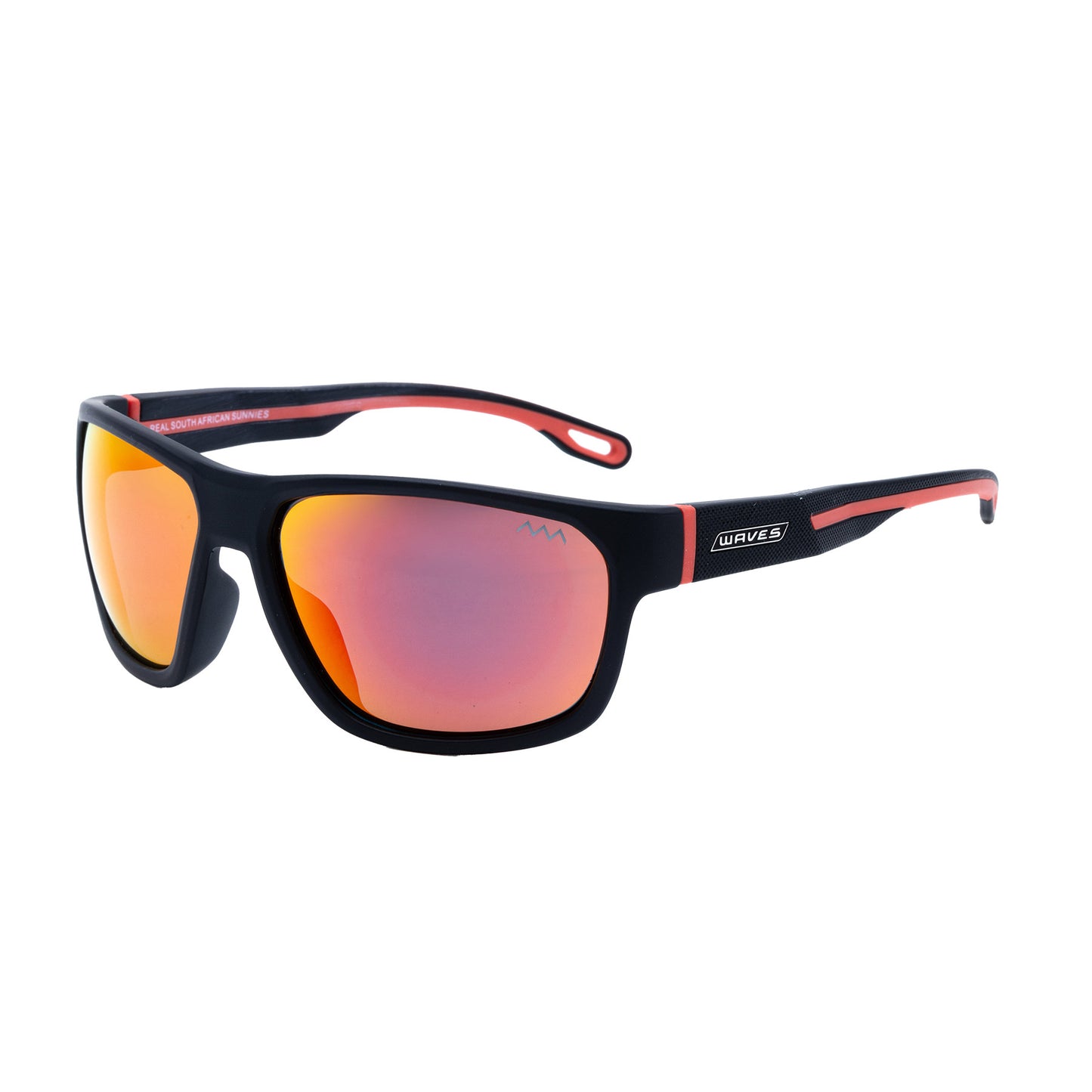 Waves Nero Sunglasses Black & Orange