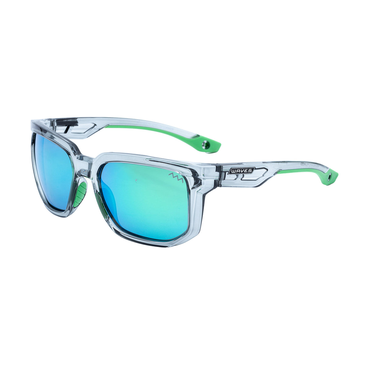 Waves Rio Sunglasses Green front angle