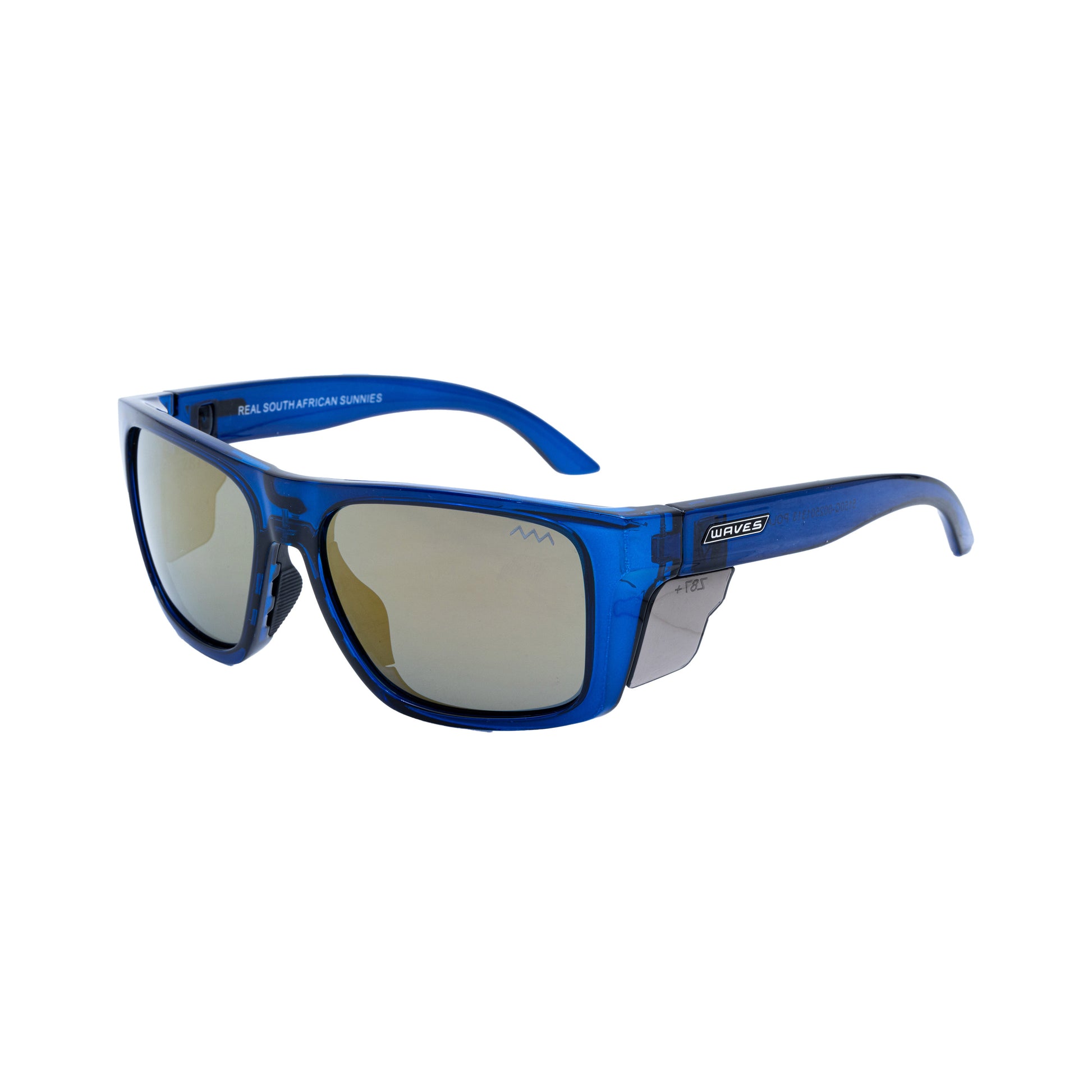Waves Unit Sunglasses Blue front angle
